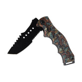 Woodland Tactical Assist Camo Folding Knife